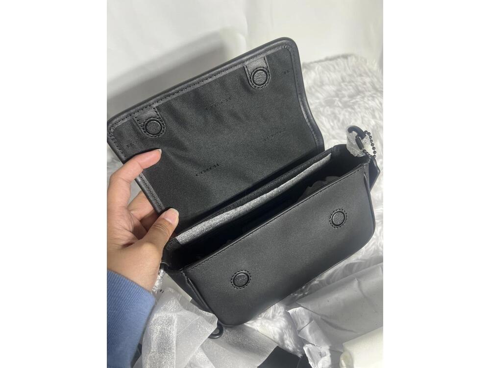 Coach Black Leather Crossbody Bag - Picture 5 of 9